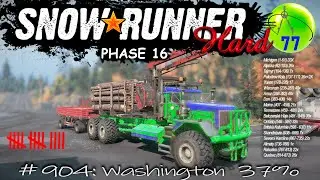 🚚SnowRunner❄HARD🚗904 : PHASE 16 - Washington (1080p60) cz/sk