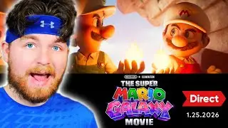 🔴 Reacting to the NEW Super Mario Galaxy Movie DIRECT! - GWallPro