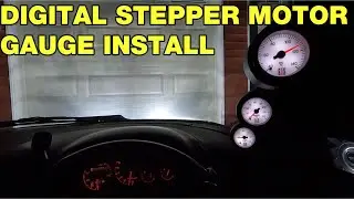 AUTOGIANO Triple A Pillar Pods Installed with Autometer Stack Stepper Motor Gauges for Autozam AZ-1