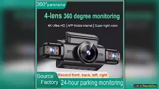 4K 4CH Hidden Dash Cam with APP Night Vision Motion Detection 247 Parking Monitor GSensor Loop