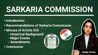 Sarkaria Commission | Misuse of Article 356 | Recommendations of Sarkaria Commission | सरकारिया आयोग
