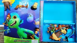 Disney's Pixar Luca Toys 2021 My Busy Books Storybook & 10 Figurines! Pretend Play