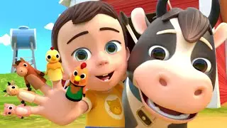 Finger Family | Farm Animal Version +More Lalafun Nursery Rhymes & Kids Songs