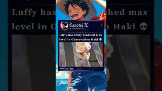 Luffy&rsquo;s Observation Haki #luffy #observationhaki #gorosei #onepiece