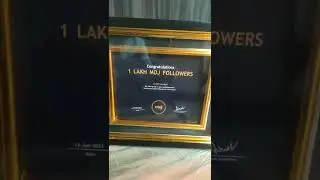 100K Followers Completed | Play Button 100K .#shorts #100ksubscribers #playbutton #moj #surbhimudgal