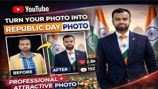 Normal Photo ❌ 🇮🇳 Republic Day AI Photo ✅ |AI से बनाओ शानदार Republic Day Photo| #ai #editing #edit 