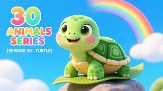 30 Animals 🐢 | Episode 20 – Turtle | Cute Turtle Song for Kids