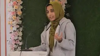Alishba Sajjad Participating in Speech Competition Organised By ARK Foundation Amroha Society