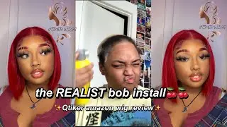 THE MOST REALISTIC WIG INSTALL IN HISTORY (very ghetto) ft. QTIKER HAIR