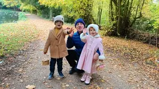 Гриби.Емік та Амія збирають вперше у житті гриби.  Hardwick park.