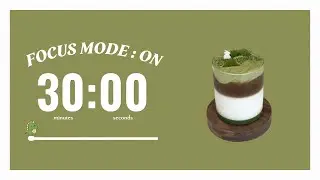 🍵 1-hour study session 🦖 | 30/10 Pomodoro Countdown Deep Focus ⌛ | Relaxing ADHD Lofi Music ✨