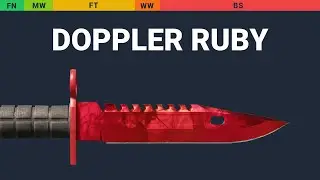 M9 Bayonet Doppler Ruby - Skin Float And Wear Preview
