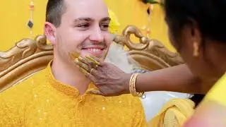 Haldi & Polterabend Ceremony 💛 | Indian & German Pre Wedding Cerebration 🎉