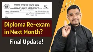 MSBTE Re exam Update! | Diploma Re exam in Next Month?