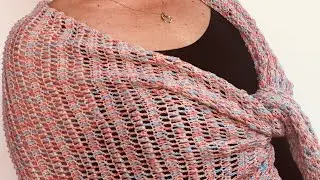 EASY Asymmetrical Boho Wrap Crochet RIGHT HANDED Tutorial