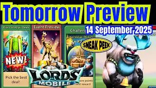 Lords Mobile &ndash; 14 September 2025 Update: New packs, events & monsters incoming!