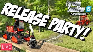 🔴LIVE | Platinum Expansion DLC Release Party | Farming Simulator 22