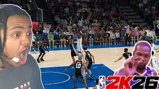 Victor Wembanyama VS THE 2025 MVP SGA AND THEY GO AT IT!!!(NBA2K26)