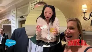 Corporate magician for hire , Dewayne Hill, performs for Salesforce