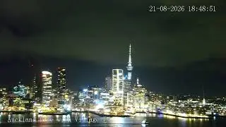 SurveillanceMap LIVE &middot; Sky Tower and Auckland Harbour &middot; New Zealand