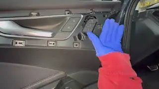 AUDI Q4. E-TRON 2025 How to take off interior  panels