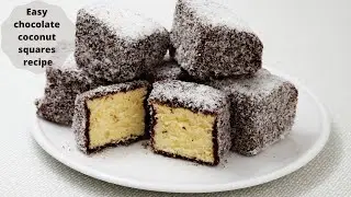 Easy chocolate coconut squares recipe