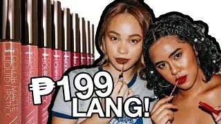 Morena & Chinita Try: FASHION 21 COLOR MATTE LIQUID LIPSTICKS | Boo-YAH👍 or Boo-HOO👎? | Booya