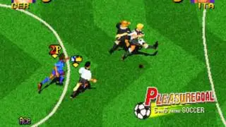 Pleasure Goal  5-on-5 Mini Soccer ~1996 Saurus~ Arcade MAME pgoal