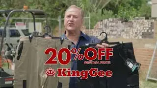 Lowes 20% off King Gee Ad