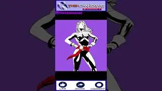 captain marvel digital drawing| carol danvers| speed art drawing #shorts