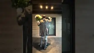 Pirate Delivers White Roses | Elegant and Fun Character Flower Delivery #miami #flowerdelivery