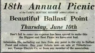 Ballast Point & Recreation on Tampa Bay in the early 20th Century
