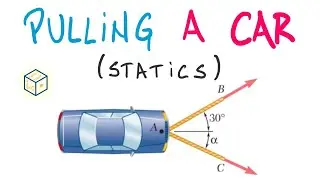 Calculating Tension in Cable Mechanics | Car Towing | Statics