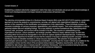 ISO 22317 2015   Business Impact Analysis Internal Auditor Free Practice Test video