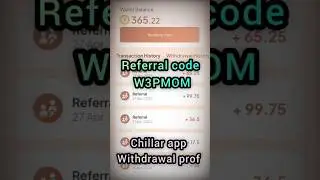 Chillar app code:- W3PMOM || Chillar app || Chillar app referral code | #referralcode