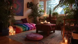 Serene Vibes: Relax & Meditate in a Cozy, Colorful Room ✨#peacevibes@nelisha1111