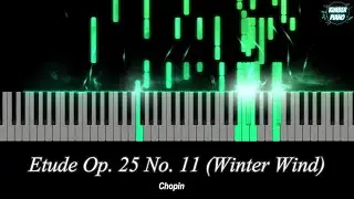 Etude Op. 25 No. 11 (Winter Wind) - Chopin | Kimber Piano Cover