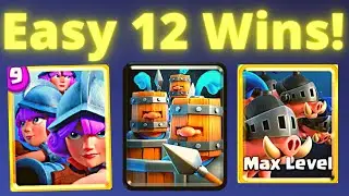 12 Win Classic Challenge with Royal Hogs 3m Deck!! - 12 Win Classic Challenge Badge in Clash Royale