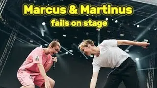Marcus & Martinus - fails on stage