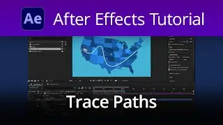 After Effects Tutorial - Learn how to use Trace Paths