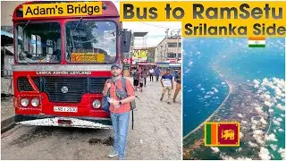 My journey from India to RAM SETU Srilanka | Jaffna to Mannar Island bus | Money Exchange and Sim