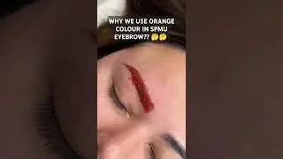 ORANGE EYEBROWS | PMU CORRECTION | MICROBLADING COLOUR CORRECTION TUTORIAL | MICROBLADING BY SHREYA