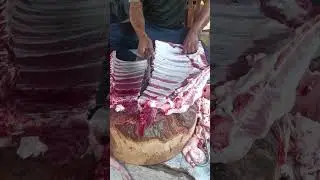 buffalo meat cutting expert butchers  | Meat cutting and recipe  | Cow cutting skill