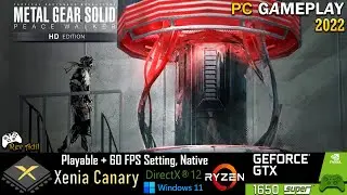 Геймплей XENIA Metal Gear Solid Peace Walker HD для ПК | Xenia Canary | Эмулятор Xbox 360 | Последние новости 2022 года