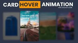 How to make Responive card hover effect using HTML &  CSS