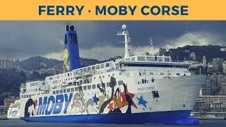 Arrival of ferry MOBY CORSE in Genova (Moby Lines)