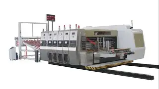 Flexo printer die cutter slotter stacker machine