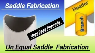 Pipe Saddle Fabrication Formula || Un Equal Tee Fabrication || Un Equal Saddle Fabrication Formula |