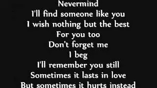 Adele - someone like you (text)