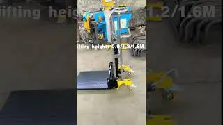 chromium plating hand stacker #minimanualstacker #manualforklift  #lightdutystacker